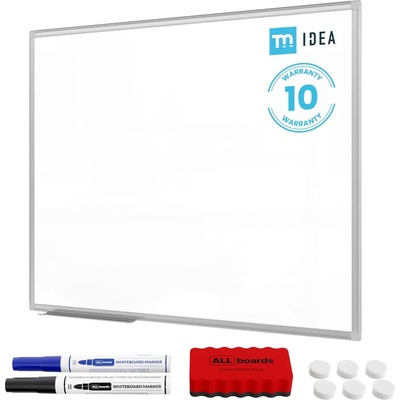 ALLboards Bílá popisovací magnetická tabule 100 x 80 cm TM IDEA® série Flex C7108