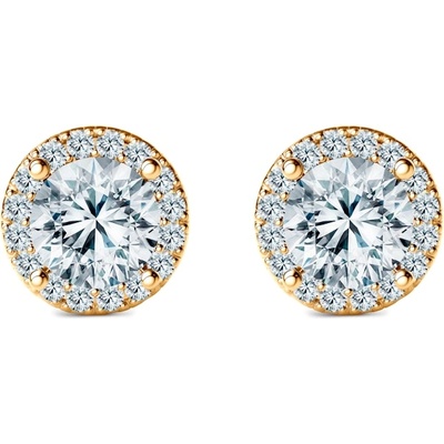 SAVICKI Обеци This is Love: злато, лабораторни диаманти