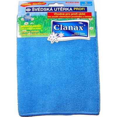 Clanax Profi švédska utierka z mikrovlákna 40 x 40 cm 280 g 1 ks