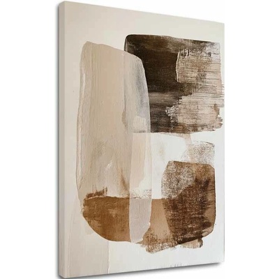 Obraz na plátne Béžová Harmónia - Moderný Abstrakt - 60x90 cm