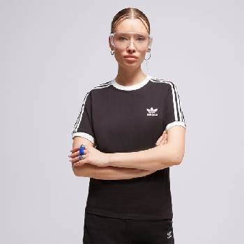 Adidas Тениска 3 Stripes Tee дамски Дрехи Тениски IB7407 Черен 34 (IB7407)