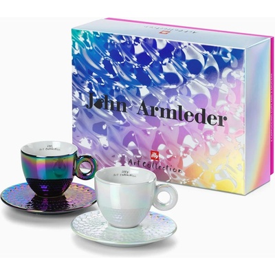 illy Art Collection 2025 от John Armleder порцеланови чаши за еспресо с чинийки 2 x 60 мл