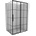 Mexen Rox разпъваща се душ кабина дясна 150 x 100 см, черна решетка, черна - 8C2-150-100-70-77-P (8C2-150-100-70-77-P)
