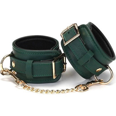 Liebe Seele Mossy Chic Leather Wrist Cuffs Handcuffs, kožené putá na ruky