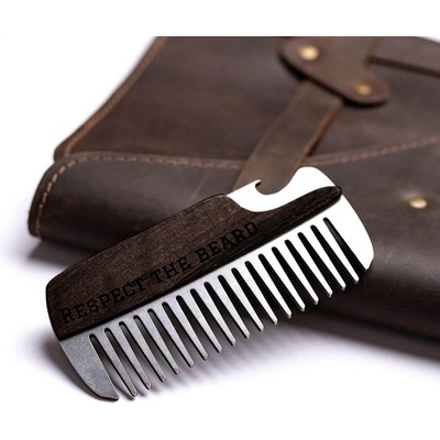 Enjoy the Wood dřevěný hřeben s otvírákem Flat Comb