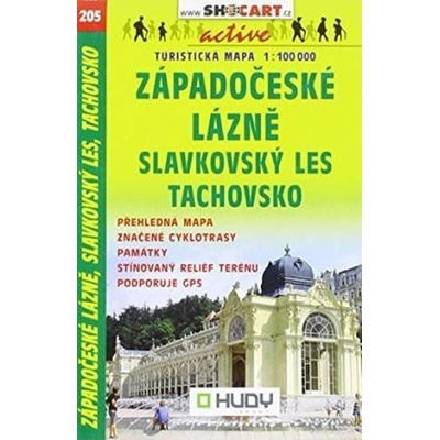 SHOCart 205 Západočeské lázně Český les 1:100 000 turistická mapa