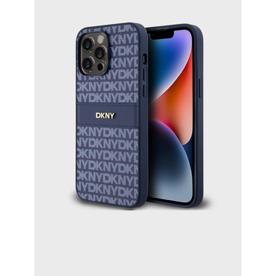 DKNY PU Leather Repeat Pattern Tonal Stripe Back Cover за iPhone 14 Pro Blue DKNY DKNY | Sin | МЪЖЕ | UNI