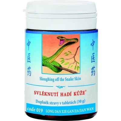 TCM Herbs ZVLEČENIE HADEJ KOŽE GAN/DAN SHI/RE WAN mod. 100 tabliet 30 g