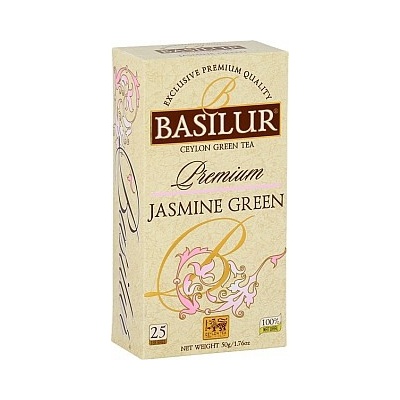 Basilur Premium Jasmine Green neprebal 25 x 2 g