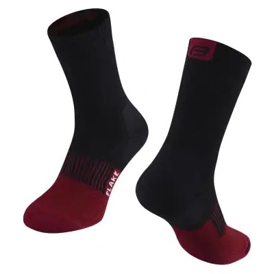 Force ponožky FLAKE černo-bordo