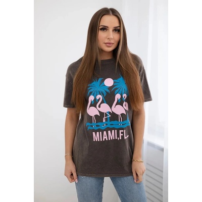 Kesi Tričko Miami Hnedá