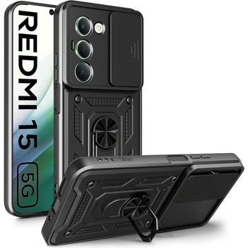 Tech-Protect Удароустойчив калъф за Xiaomi Redmi 15 4G / 5G от Tech-Protect CamShield Pro - Black (5906302332229)