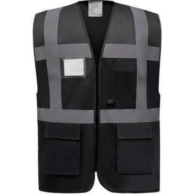 Yoko vesta HVW801 Hi-Vis multifunkční výstražná black