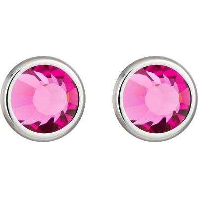 Preciosa ocelové Carlyn s českým křišťálem rosa 7235 69