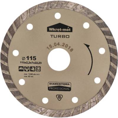 Kovoinox Turbo diamantový kotouč 115 x 2,2 x 22 mm