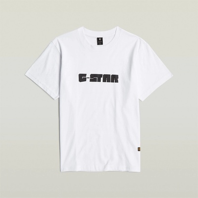 G Star Тениска G Star Script T Shirt - White