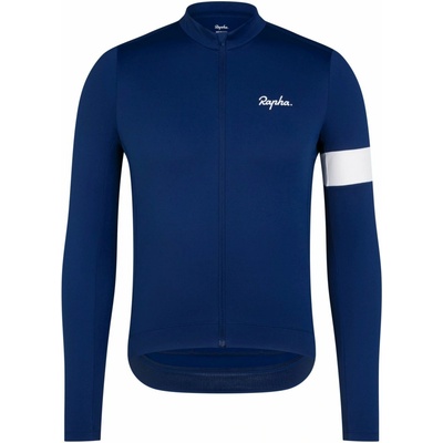 Rapha Men's Core Thermal Long Sleeve Jersey Navy/White