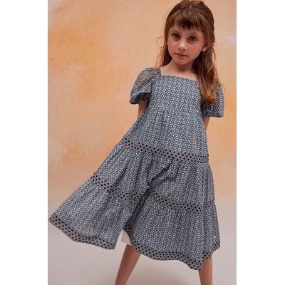 Zippy Детска памучна рокля zippy в синьо среднодълга разкроена (3105948801)