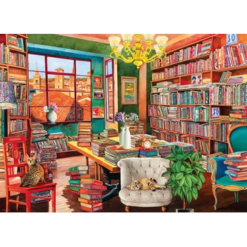 Image 1 of EUROGRAPHICS - Puzzle Borelli: The old library - 1 000 piese