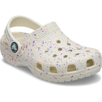 Crocs Детски сандали Crocs Kid's Classic Paint Splatter Sandals - Summit White / Multi / Glow - размер 20-21 (EU) (702-5414-0212)