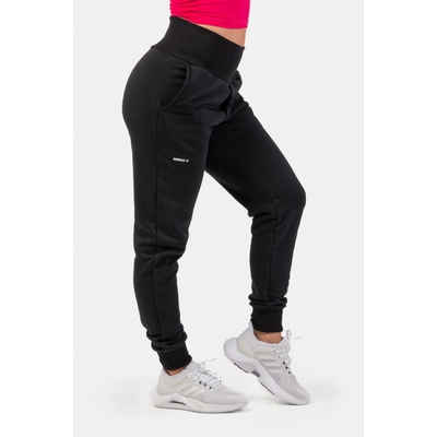 Nebbia tepláky s vysokým pásom feeling good 409 čierna