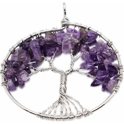 Nefertitis Ametyst přívěsek Strom života velký NF6077