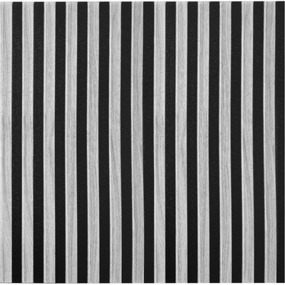 Impol Trade Samolepiace panely PE3 66,5 x 66,5 cm, lamely sivé 1ks