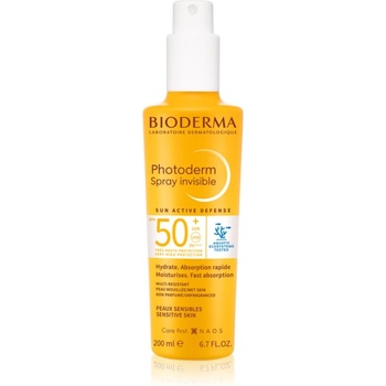 BIODERMA Photoderm Invisible Spray SPF50+ слънцезащитен спрей SPF 50+ 200ml
