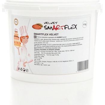 Smartflex Velvet Mandľa (4 kg) poťahovacia a modelovacia hmota na torty