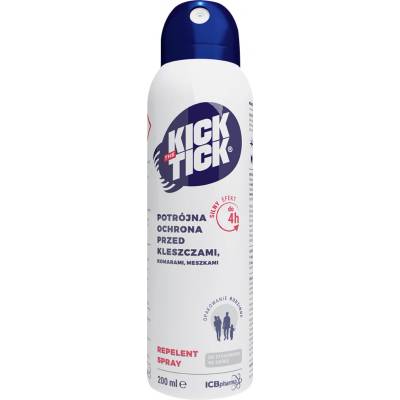 Kick The Tick Max Repelent Plus spray proti klíšťatům, komárům a mouchám 200 ml