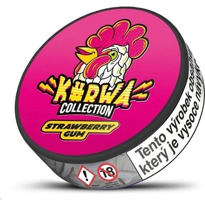Kurwa Collection strawberry gum 12 mg 20 sáčků