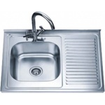 Cascada Мивка за кухня Cascada Алпака D8060PL лява 800x600x180мм (343796) Мивка за вграждане