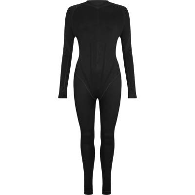 HUGO BOSS Риза с къс ръкав Boss Women's Eflight Short Sleeve Crew Sweatshirt - Black