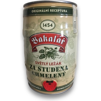 Bakalář ležák za studena chmelený 12° 5,2% 5 l (sud)