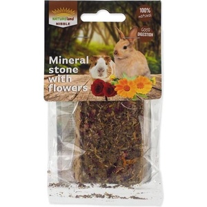 Nature Land Блок Nature Land Nibble минерален с цветя 100g (905-10509)