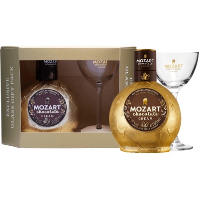 Mozart Chocolate Cream s Coupette pohárom 17% 0,5 l (darčekové balenie 1 pohár)