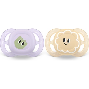 Philips Ортодонтични залъгалки за новородени Philips Avent Ultra Start 0-2 м, 2 броя дизайн очички