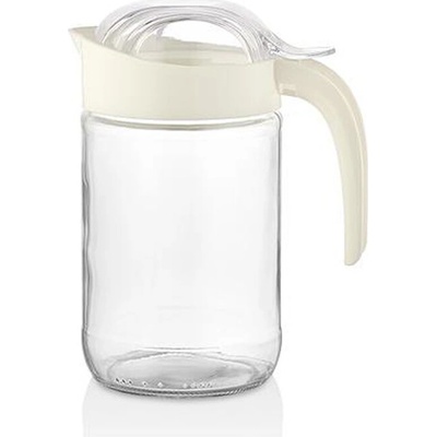 QLUX Sklenený džbán s viečkom Fiore 660ml