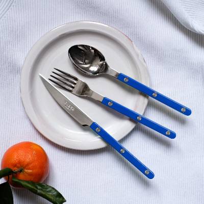 Sabre Paris Sada příborů Bistrot Brillant Lapis Blue modrá 4 ks
