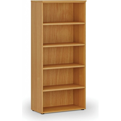 Primo Kancelársky regál WOOD, 1781 x 800 x 420 mm, buk