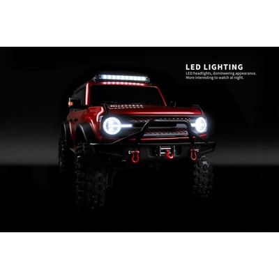 DF models RC Crawler DF-4S Varant RTR červená metalíza LED naviják dvourychlostní převodovka 1:10