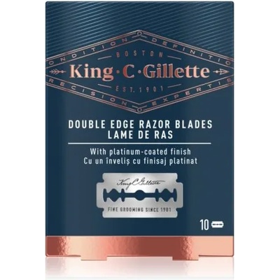 Gillette King C. Gillette Double Edge Razor Blades - Резервни ножчета 10бр