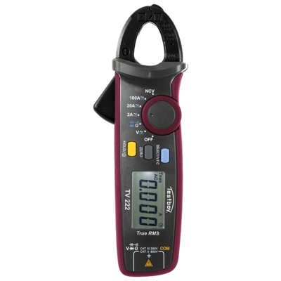 Testboy Дигитални амперклещи CAT II 0…600Vac/dc, 0…100A, LCD и звук, Testboy TV 222 - 4028532202224 (4028532202224)