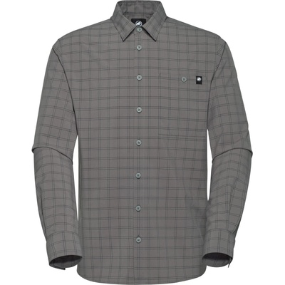 MAMMUT Мъжка риза с копчета Mammut Lenni Longsleeve Shirt - Steel / Black - размер XL (033-2467-0414)