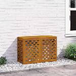 vidaXL Покритие за климатик Ръждясало 90 x 40 x 60 см (865896)