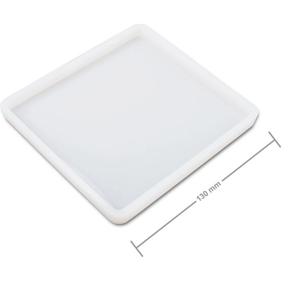 Manumi Silikonová forma na odlévání kreativní hmoty čtverec 130x10mm 3 ks