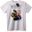NOONEBRAND Тениска Карай или Падни Мотоциклет - 2XL, White