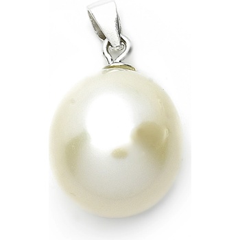 Aranys Stříbrný přívěsek pravá říční perla bílá 00597