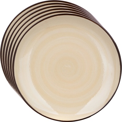 Banquet Súprava dezertných tanierov Palas 21,5 cm krémová 6 ks