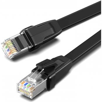 UGREEN Мрежов кабел Ugreen NW134 70672 Cat 8 FTP плосък RJ45 Pure Copper 2м - черен (NW134)